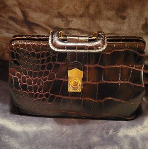 Brown leather doctor bag